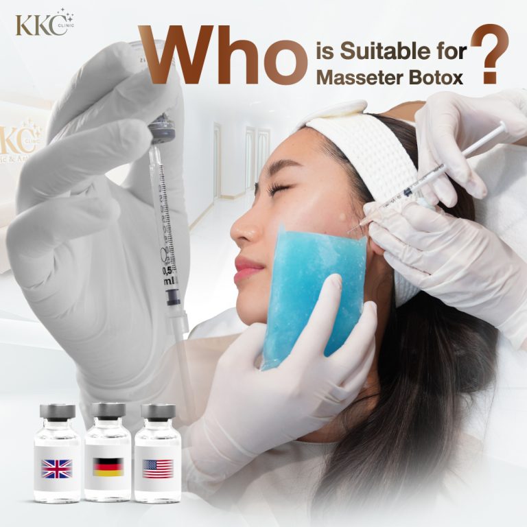 Client receiving jawline Botox at KKC Clinic