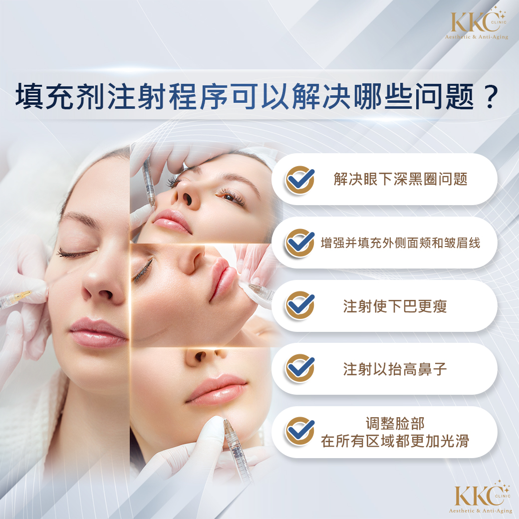 在KKC医疗美容诊所进行填充剂注射的好处